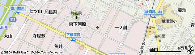 愛知県西尾市吉良町下横須賀西下河原51周辺の地図