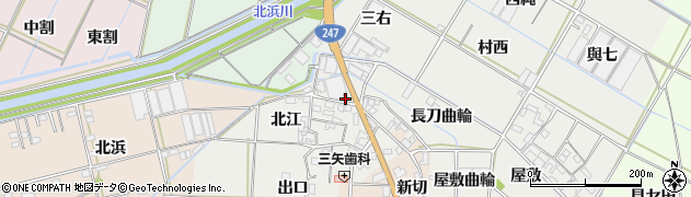 愛知県西尾市一色町開正三右31周辺の地図