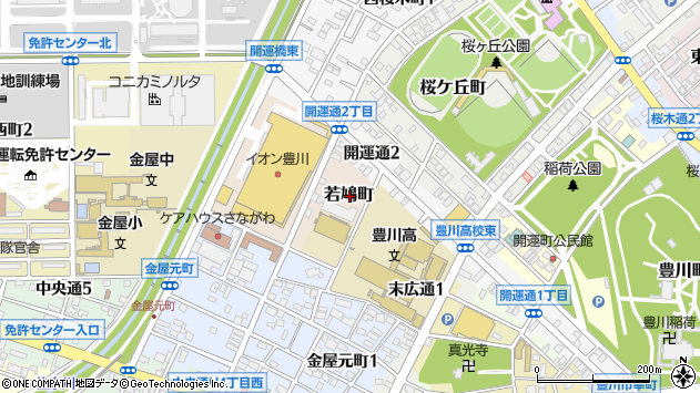 〒442-0065 愛知県豊川市若鳩町の地図