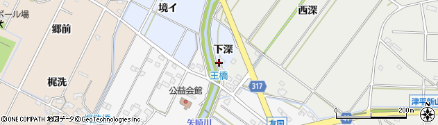 愛知県西尾市吉良町寺嶋下深60周辺の地図