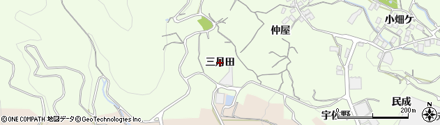 愛知県蒲郡市相楽町（三月田）周辺の地図