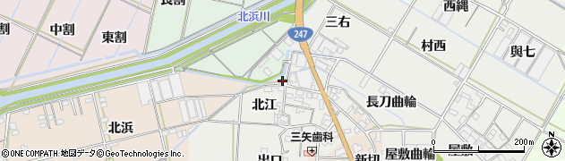 愛知県西尾市一色町開正三右1周辺の地図