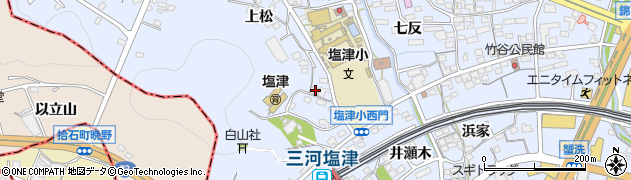 愛知県蒲郡市竹谷町今御堂周辺の地図