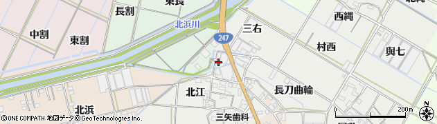 愛知県西尾市一色町開正三右26周辺の地図