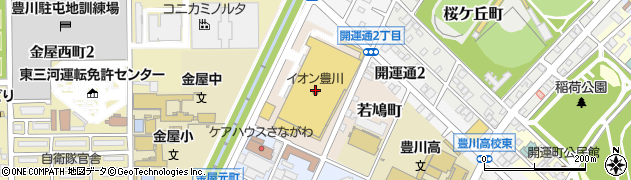 スガキヤ豊川イオン店周辺の地図