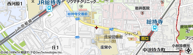 茨木庄郵便局 ＡＴＭ周辺の地図