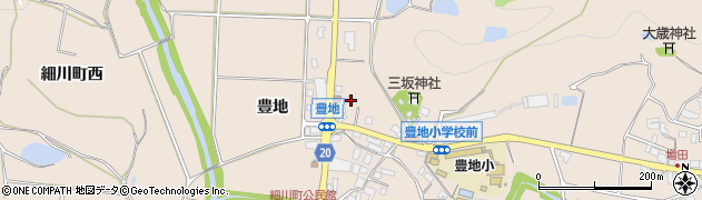 兵庫県三木市細川町豊地444周辺の地図