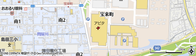 天神屋　アピタ島田店周辺の地図