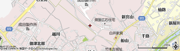 愛知県豊川市御津町広石（永井田）周辺の地図