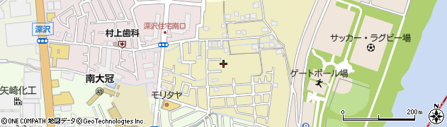 大阪府高槻市深沢本町周辺の地図