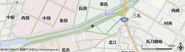 愛知県西尾市刈宿町（西弥治）周辺の地図