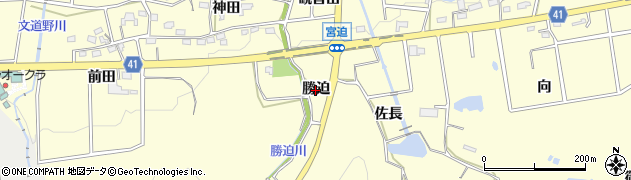 愛知県西尾市吉良町宮迫（勝迫）周辺の地図