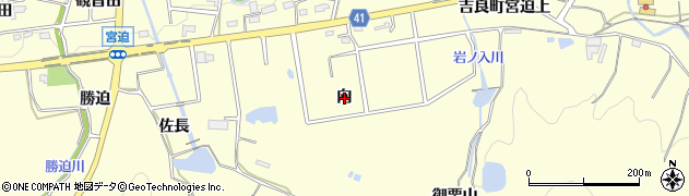 愛知県西尾市吉良町宮迫（向）周辺の地図