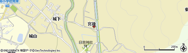 愛知県豊橋市石巻萩平町（宮後）周辺の地図