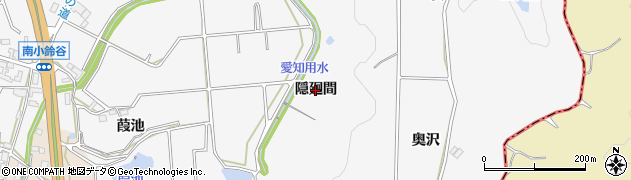 愛知県常滑市小鈴谷（隠廻間）周辺の地図