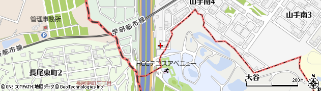 京都府京田辺市松井奥大谷周辺の地図