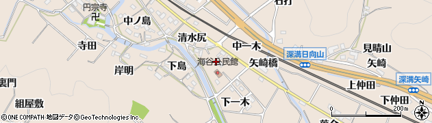 愛知県幸田町（額田郡）深溝（上一木）周辺の地図
