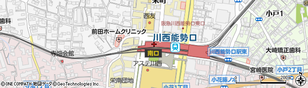 りそな銀行川西支店周辺の地図