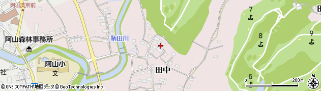 三重県伊賀市田中周辺の地図