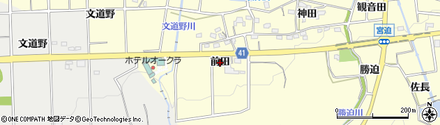 愛知県西尾市吉良町宮迫（前田）周辺の地図