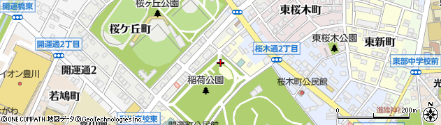 愛知県豊川市緑町周辺の地図