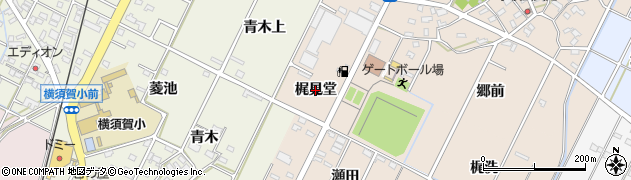 愛知県西尾市吉良町小牧（梶見堂）周辺の地図