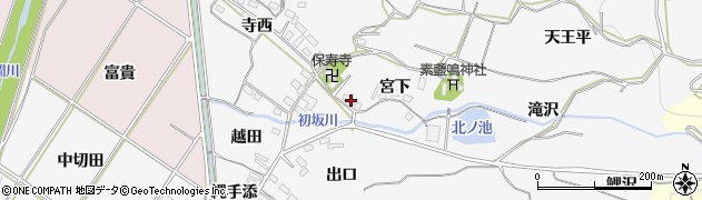 愛知県豊橋市石巻小野田町宮下周辺の地図