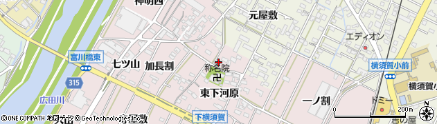 愛知県西尾市吉良町下横須賀西下河原31周辺の地図
