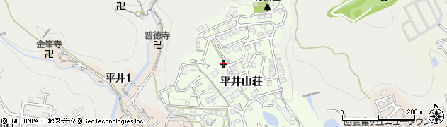 兵庫県宝塚市平井山荘周辺の地図