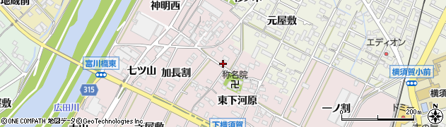 愛知県西尾市吉良町下横須賀西下河原41周辺の地図