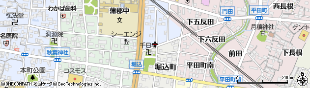愛知県蒲郡市新井形町南32周辺の地図
