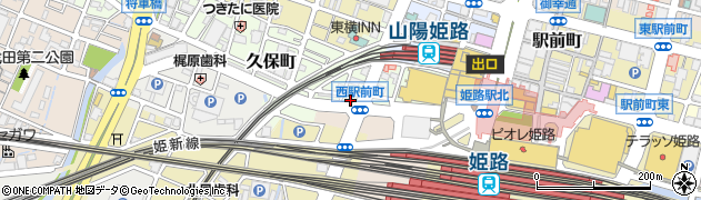 オリックスレンタカー姫路駅前店周辺の地図