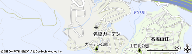 兵庫県西宮市名塩ガーデン周辺の地図