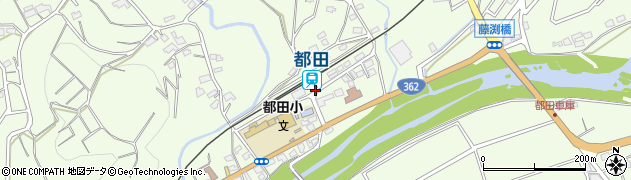 都田駅前周辺の地図
