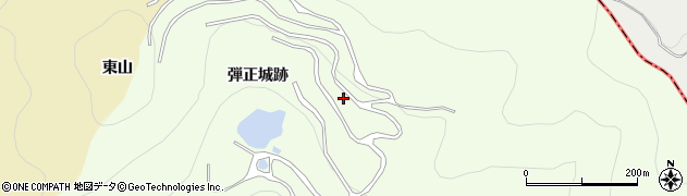 愛知県豊橋市石巻中山町（弾正城跡）周辺の地図