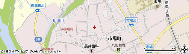 兵庫県小野市市場町周辺の地図
