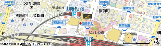 神姫バス株式会社　姫路営業所定期券発売所周辺の地図