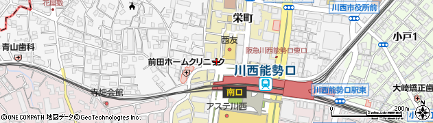 株式会社エイブル川西店周辺の地図