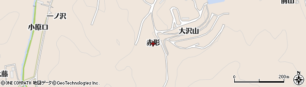 愛知県幸田町（額田郡）深溝（赤形）周辺の地図