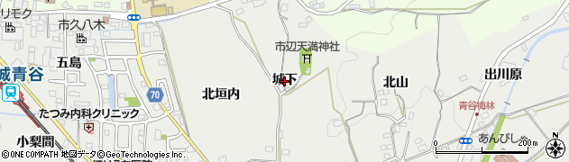 京都府城陽市市辺（城下）周辺の地図
