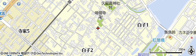 三重県鈴鹿市白子周辺の地図
