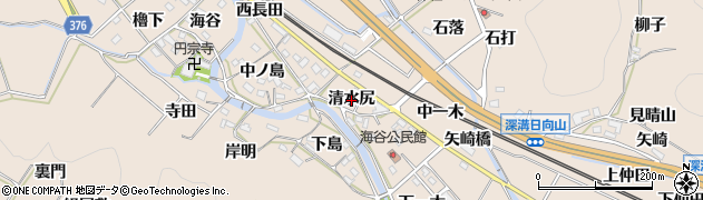 愛知県幸田町（額田郡）深溝（清水尻）周辺の地図