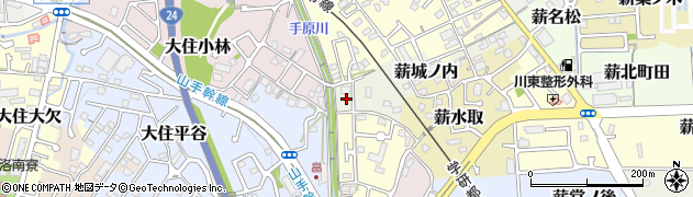 京都府京田辺市薪城ノ内1周辺の地図