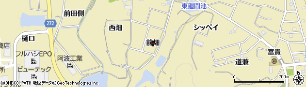 愛知県知多郡武豊町冨貴前畑周辺の地図