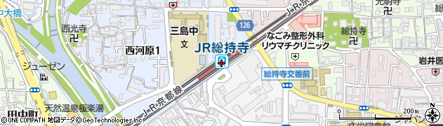 大阪府茨木市周辺の地図