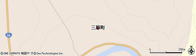 広島県三次市三原町周辺の地図