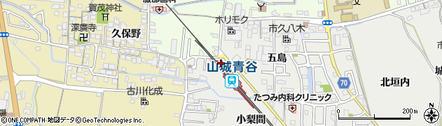 京都府城陽市周辺の地図