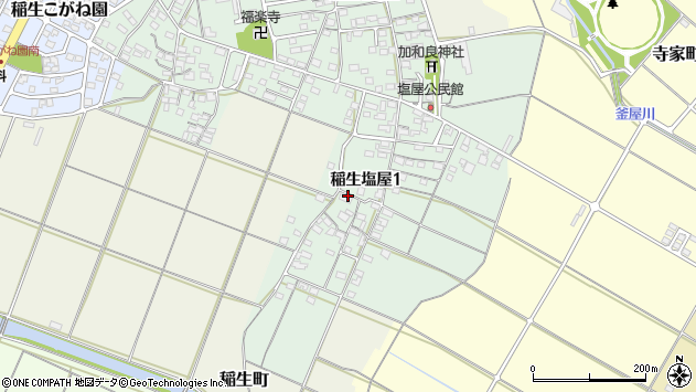 〒510-0207 三重県鈴鹿市稲生塩屋の地図