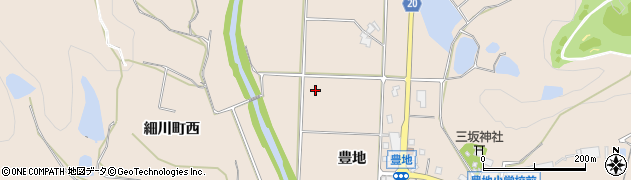 兵庫県三木市細川町（豊地）周辺の地図