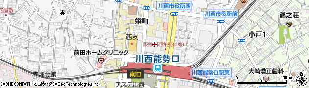 星乃珈琲店 モザイクボックス川西店周辺の地図